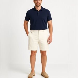 NAT NAST Lux Originals Silk Blend Flat Front 8.5” Inseam Shorts Sz 38